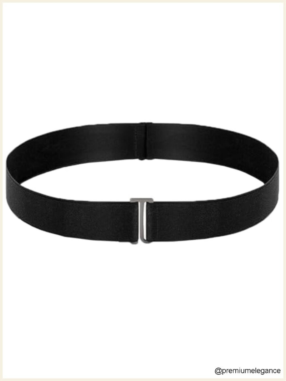 No Show Stretch Belt Adjustable Elastic Flat Buckle Belt for Pants Dresses Jeans